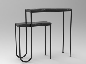 NESTED - Marble console table by VIDAME EDITIONS - view 2